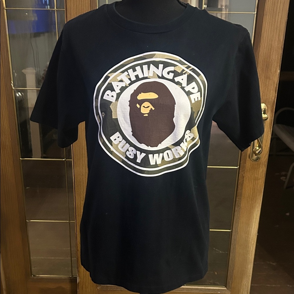 Bape Black T-Shirt with Iconic Ape Logo